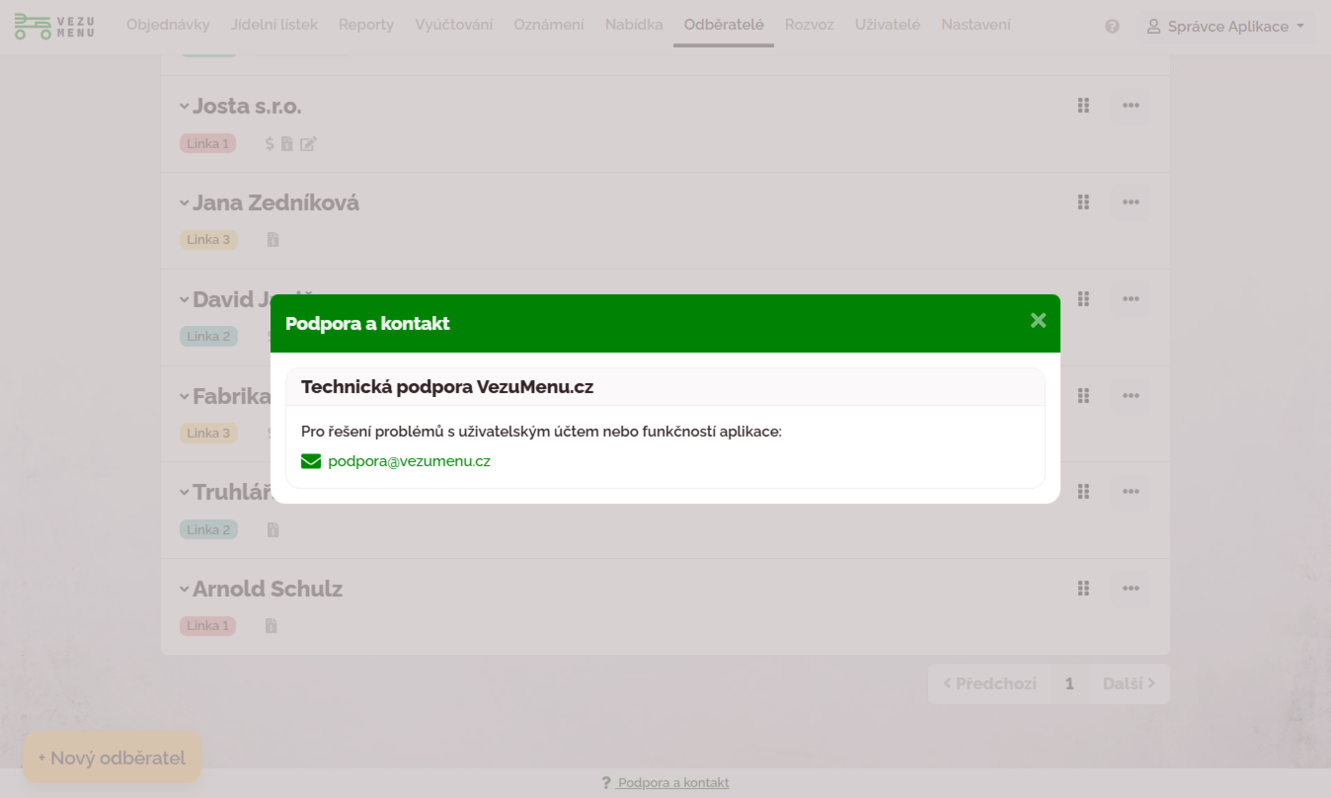 Online podpora